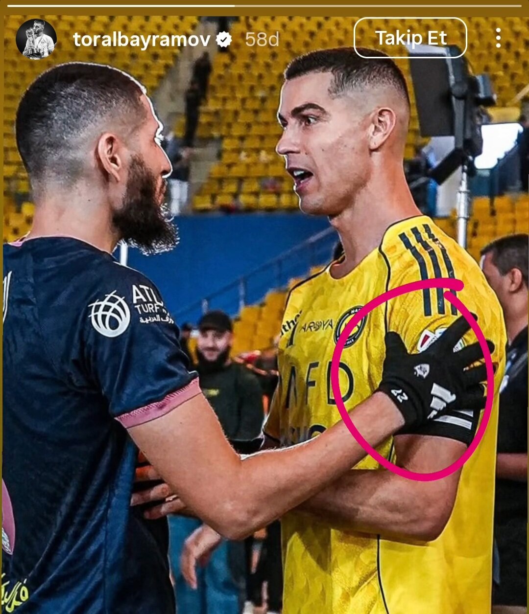 Toral Bayramov Ronaldo ilə bağlı paylaşım etdi